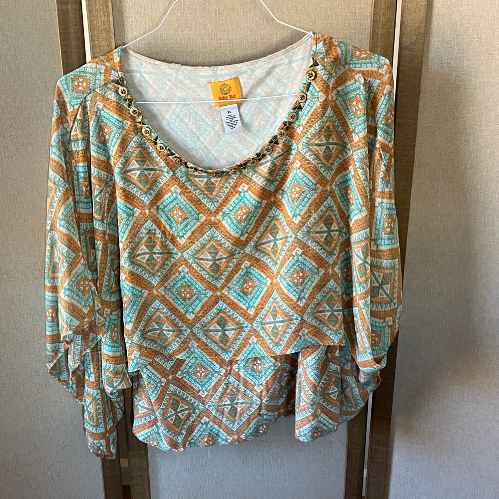 FINAL MARKDOWN Ruby Rd. Embellished Top xl